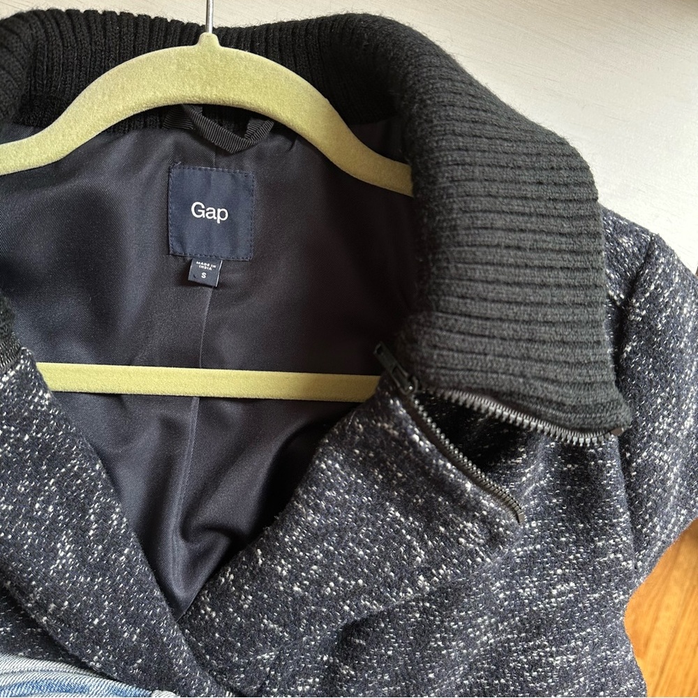GAP wool blend moto jacket - Picture 6 of 8